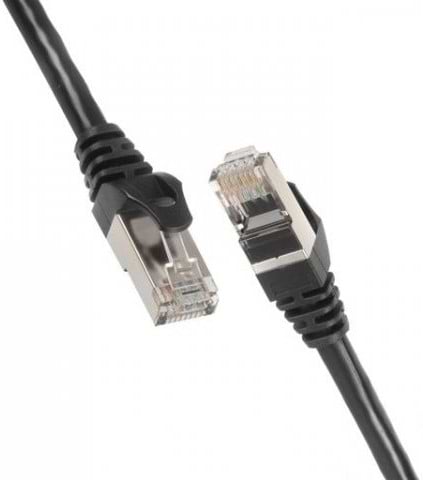 Кабель патч-корд 2E Cat 6 S-FTP RJ45 4Х2 27AWG 0.50 m Black (2E-PC6SFTPCOP-050BK)