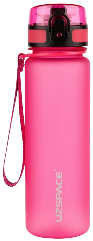 Фото - Пляшка для води UZspace 3026 Frosted 500 мл рожева Фото - Пляшка для води UZspace 3026 Frosted 500 мл рожева
