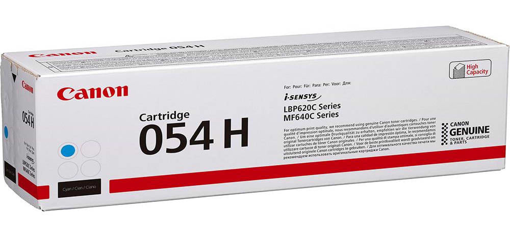 Картридж для лазерных принтеров/МФУ Canon Cartridge 054H Cyan (2.3K) (3027C002AA)
