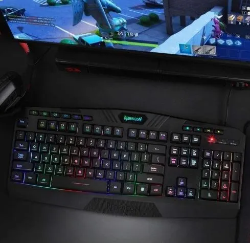 Фото - Клавіатура дротова ігрова Redragon Harpe2 UKR RGB USB (77484)