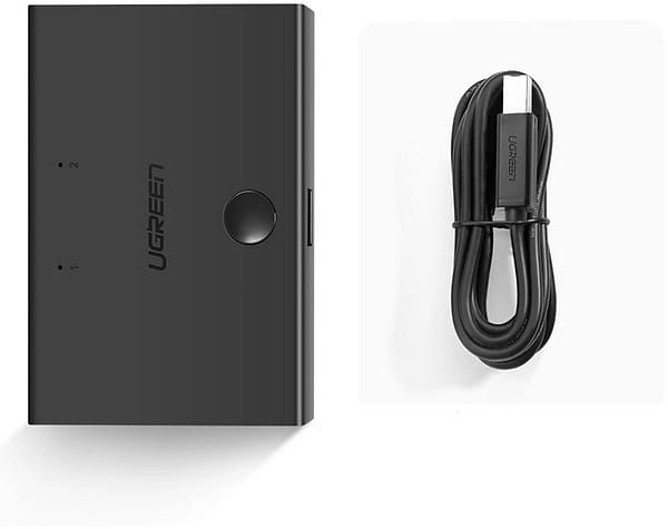 Фото - Хаб USB UGREEN USB 2.0 Sharing Switch 2x1 Black (30345)