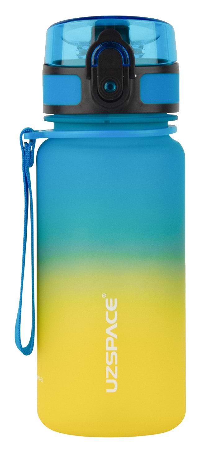 Бутылка для воды UZspace 3034 Frosted 350 мл Желто-голубая