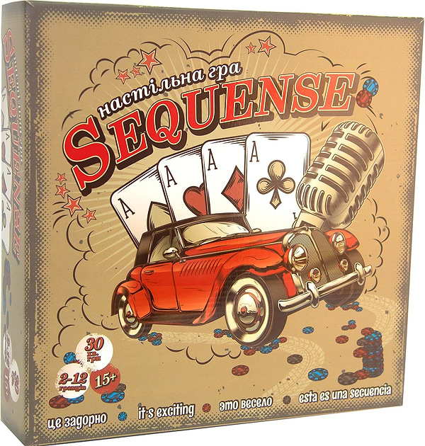 Фото - Настільна гра (12+) Strateg Sequense (30361) Фото - Настільна гра (12+) Strateg Sequense (30361)