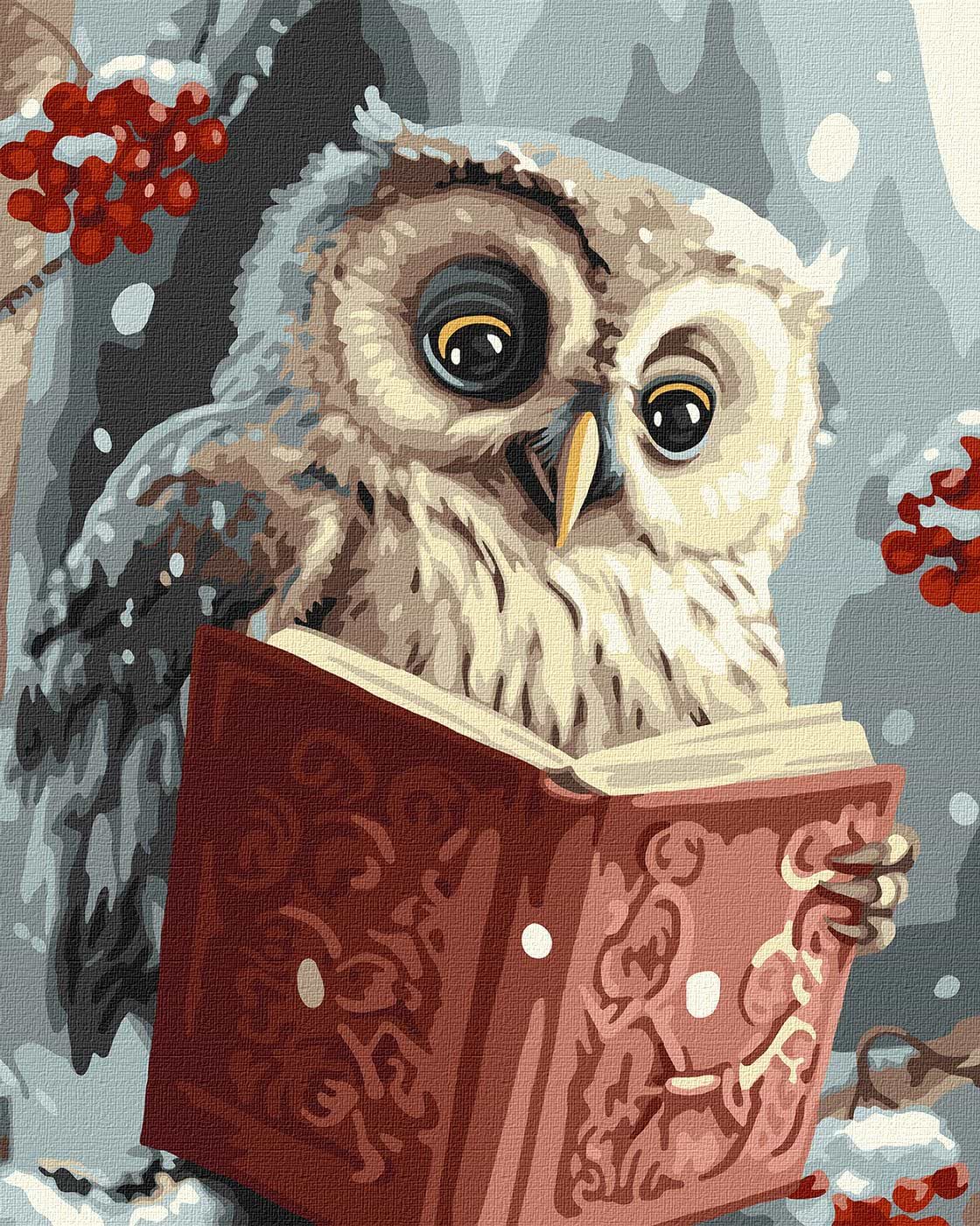 Картина за номерами Ideyka "Розумна совушка" 40х50 см (KHO6557) - Фото 1