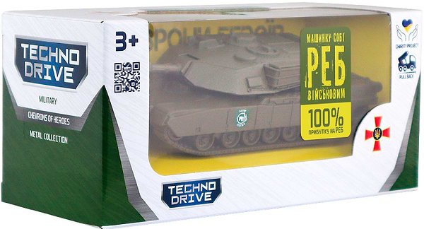 Фото - Наземна військова техніка TechnoDrive Модель серії "Шеврони Героїв" – ТАНК – "1 ОТБр" (250332W2)