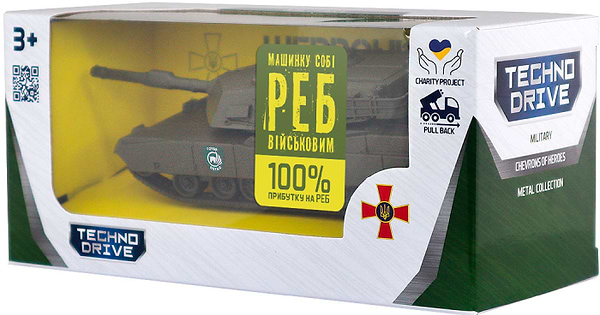 Фото - Наземна військова техніка TechnoDrive Модель серії "Шеврони Героїв" – ТАНК – "1 ОТБр" (250332W2)