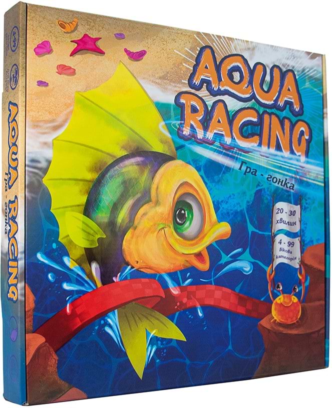 Настільна гра стратегічна (3-4 роки) Strateg Aqua racing (30416) - Фото 1