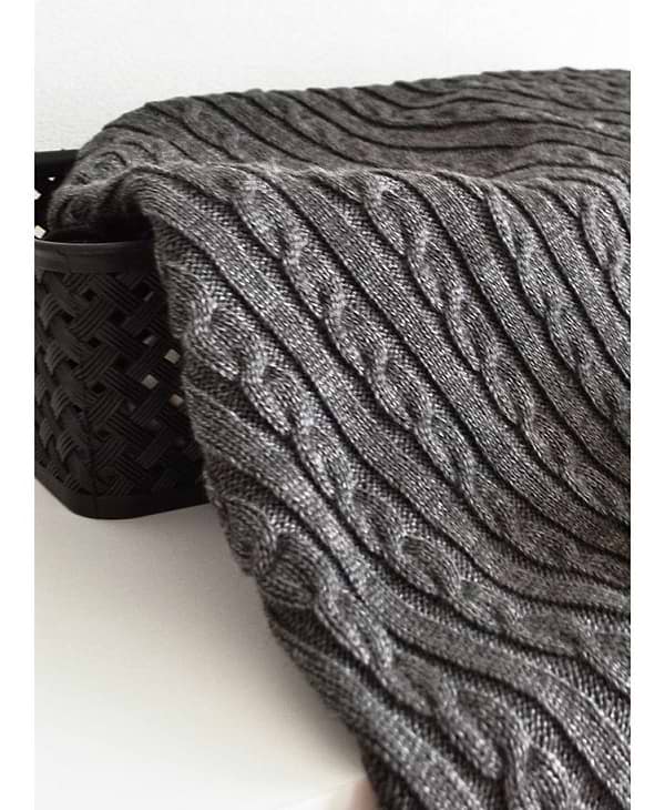 Фото - Плед односпальний Прованс SOFT графіт 90х130 см (012252)