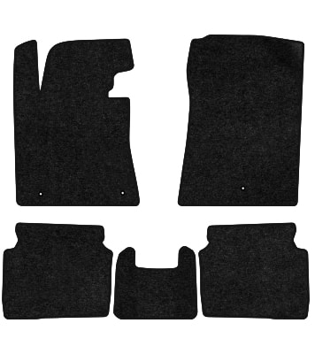 Килимки ворсові в салон авто EVAtech Standard для Hyundai Elantra GT (MD) (Floor Gas Pedal) 2010-2015 5 покоління Htb USA чорний кант HY42304C5LA3VEB