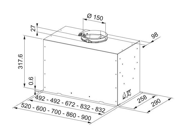 Фото - Вытяжка встраиваемая Franke Box Flush Basic FBFE LG A52 (305.0729.554)