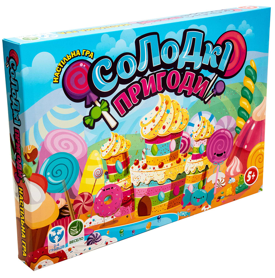 Настільна гра (5-7 років) Strateg бродилка "Солодкі пригоди", укр (30504)