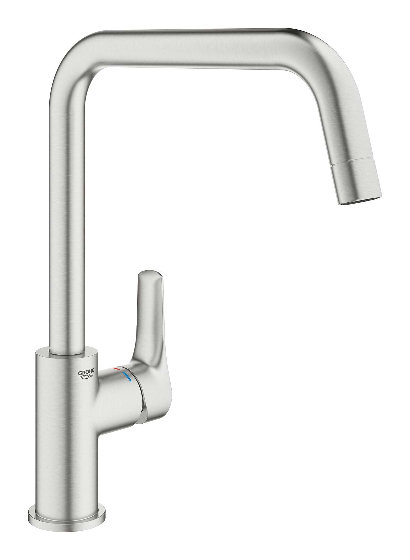 Смеситель кухонный Grohe Via Супер сталь (30568DC0)
