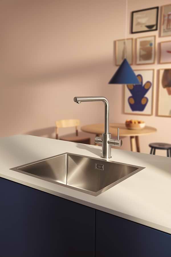 Фото - Смеситель кухонный Grohe Blue Pure Minta Супер сталь (30601DC0)