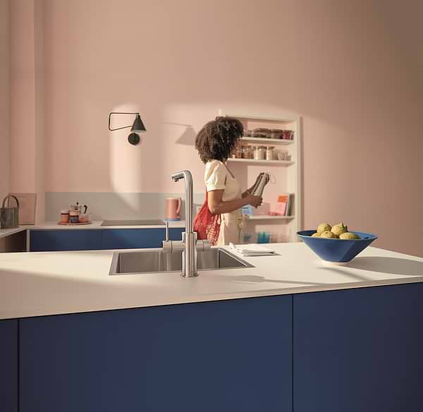 Фото - Смеситель кухонный Grohe Blue Pure Minta Супер сталь (30601DC0)