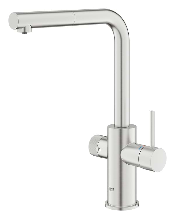 Фото - Смеситель кухонный Grohe Blue Pure Minta Супер сталь (30601DC0)
