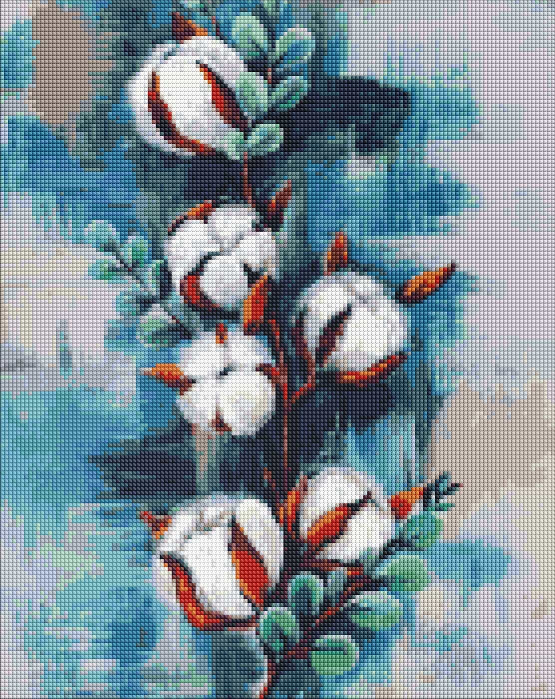 Алмазная живопись Ideyka "Хлопок" 40х50 см (AMO7433)