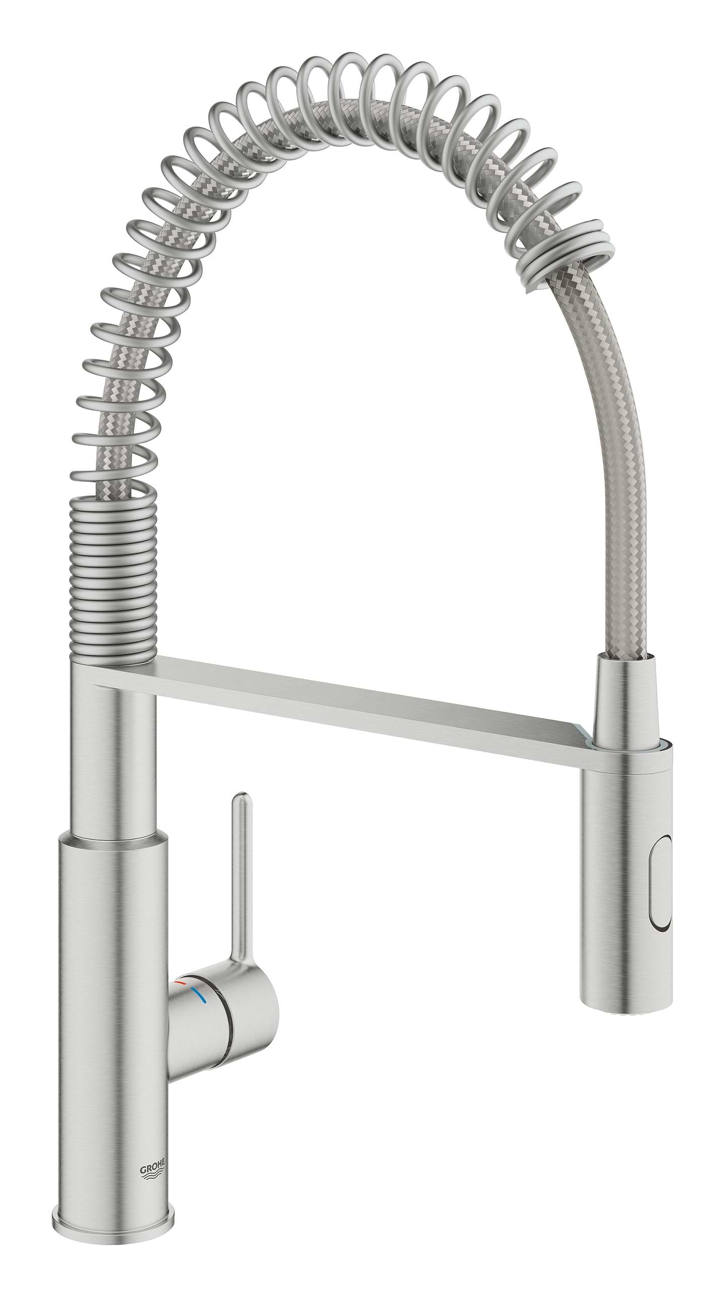 Смеситель кухонный Grohe Via Cosmo Супер сталь (30614DC0)