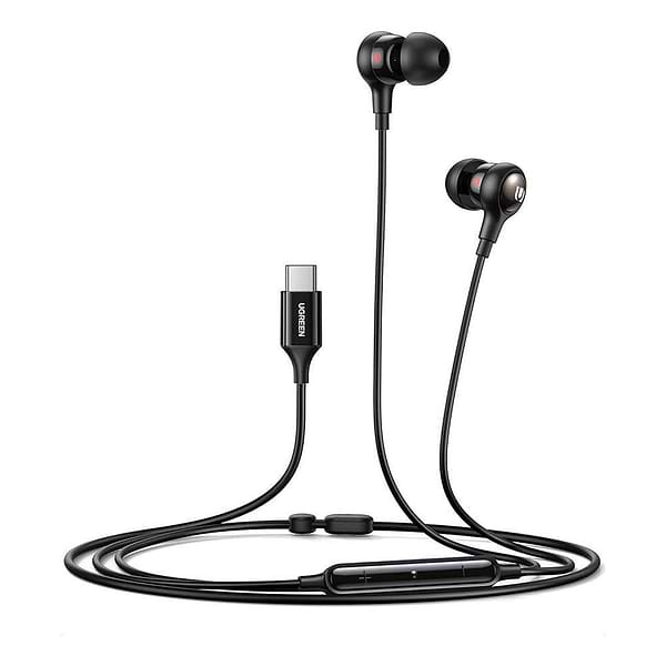 Фото - Наушники вкладыши проводные UGREEN EP103 In-Ear Earphones with Type-C Connector Black (30638)