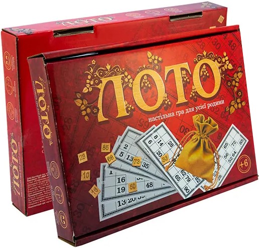 Фото - Настільна гра (5-7 років) Strateg лото з дерев'яними фішками, укр (30656)