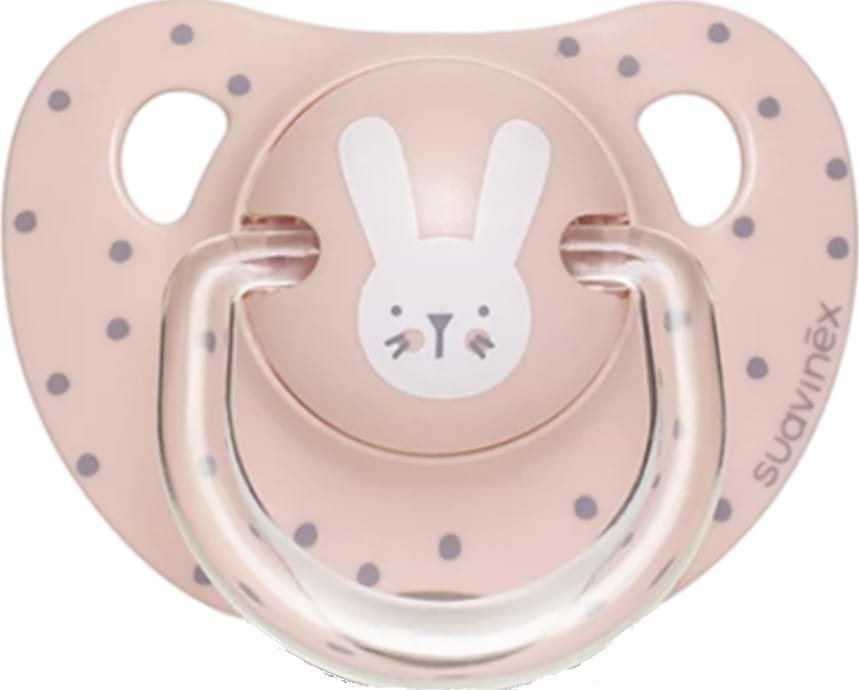 Анатомическая пустышка Suavinex 18+ месяцев Hygge: Уютные истории, розовый зайчик (306582)