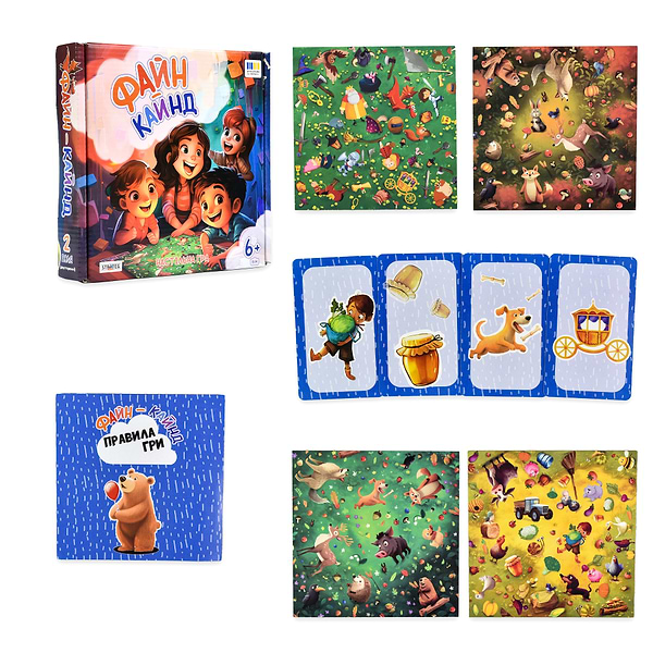 Фото - Настольная игра (5-7 лет) Strateg Файн-кайнд на украинском языке (30675)