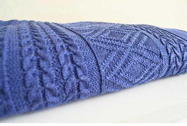 Фото - Плед полуторный Прованс Ажурный лавандовый 130х170 см (012496)