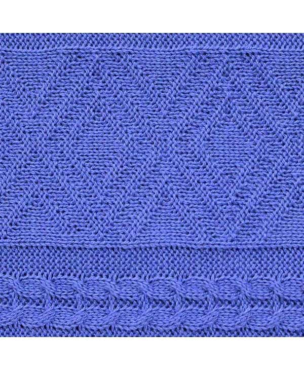 Фото - Плед полуторный Прованс Ажурный лавандовый 130х170 см (012496)