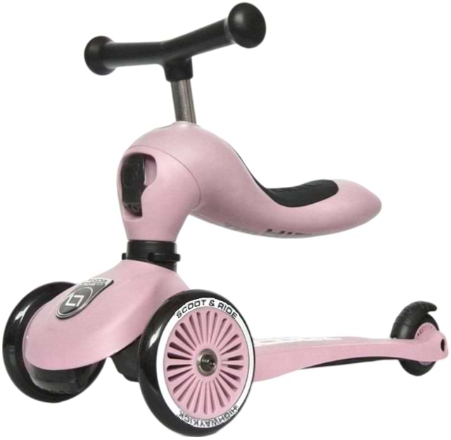Трёхколёсный самокат Scoot&Ride Highwaykick-1 Пастельно-розовый (SR-160629-ROSE)