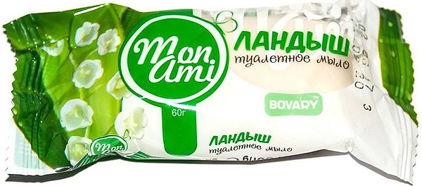 Фото - Твердое мыло Mon Ami Ландыш 60 г (4820195501795)