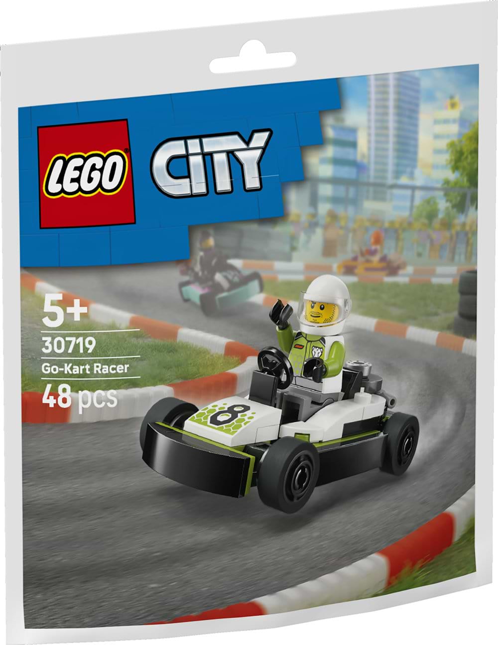 Конструктор LEGO  City Гонщик на картингу (30719)