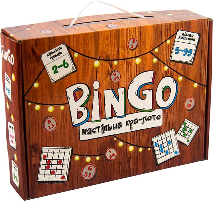 Настольная игра (5-7 лет) Strateg лото "BinGo", укр (30757)