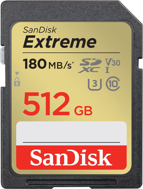Карта памяти SanDisk Extreme 512GB SDXC Memory Card (SDSDXVV-512G-GNCIN)
