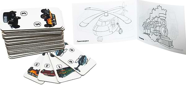 Фото - Настільна гра (3-4 роки) Strateg доміно "Транспорт" (30765)