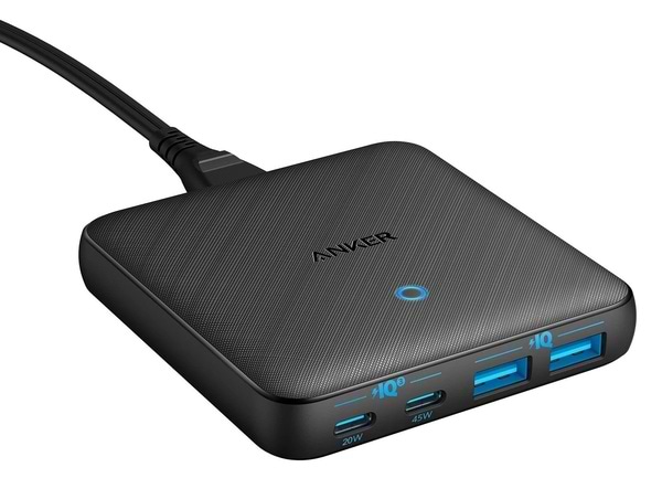 Фото - Мережевий зарядний пристрій Anker PowerPort 543 Atom III Slim 4 65W 2&2xUSB-C PIQ3.0 (A2046G12)