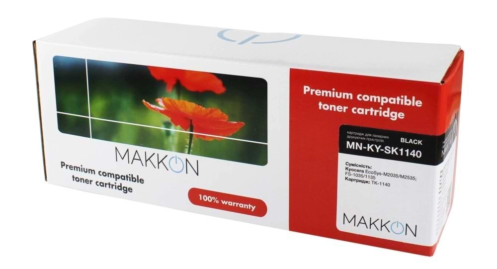 Картридж-тонер Makkon сумісний аналог Kyocera TK-1140 (MN-KY-SK1140)