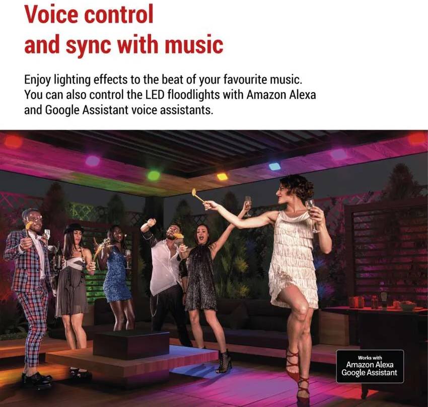 Фото - Светодиодный прожектор EMOS ZIW184R, комплект 3 шт, 14Вт, RGBIC, WIFI