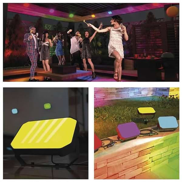 Фото - Светодиодный прожектор EMOS ZIW184R, комплект 3 шт, 14Вт, RGBIC, WIFI