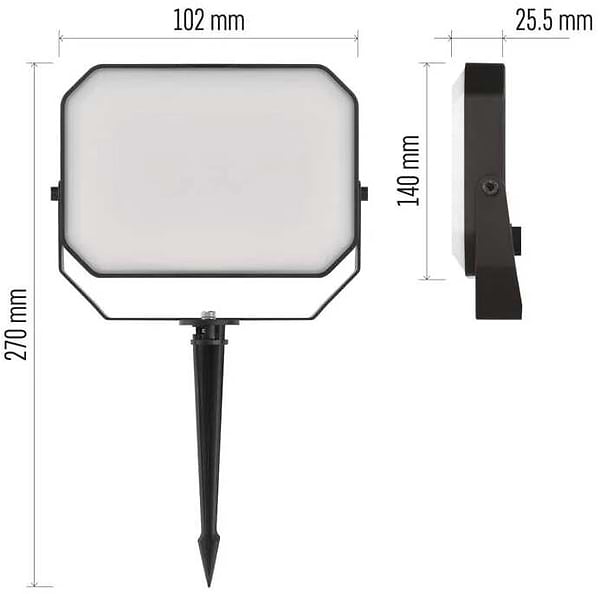 Фото - Светодиодный прожектор EMOS ZIW184R, комплект 3 шт, 14Вт, RGBIC, WIFI