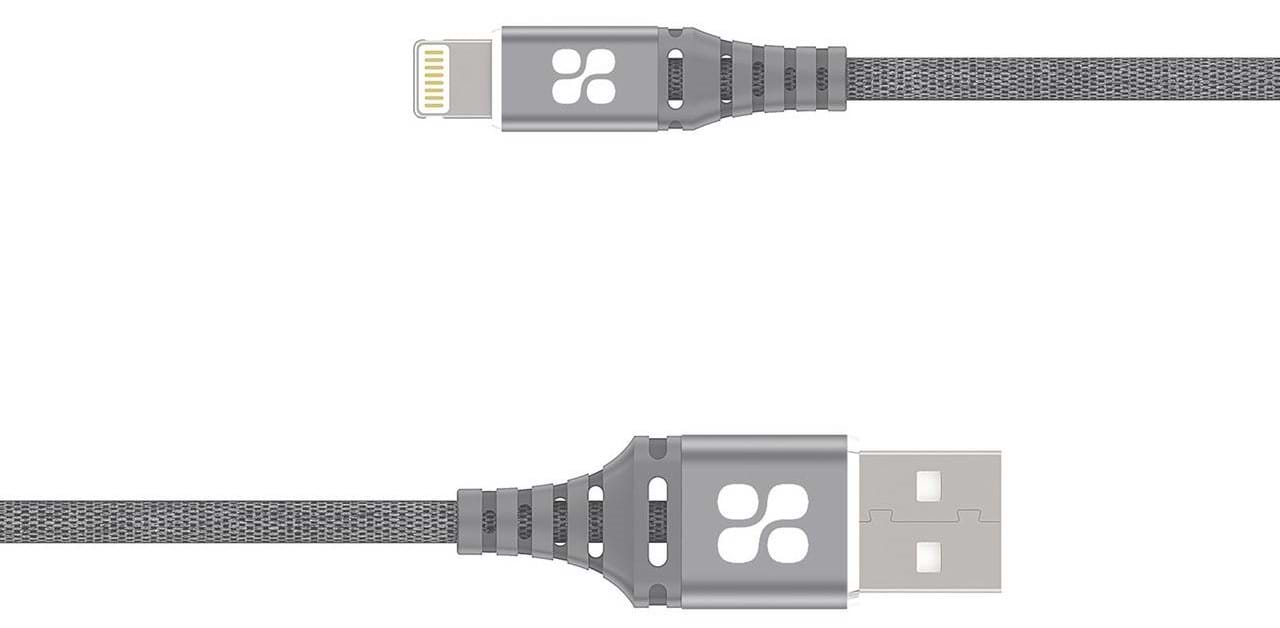 Кабель синхронизации данных Promate Lightning-USB Nervelink-i Grey - Фото 1