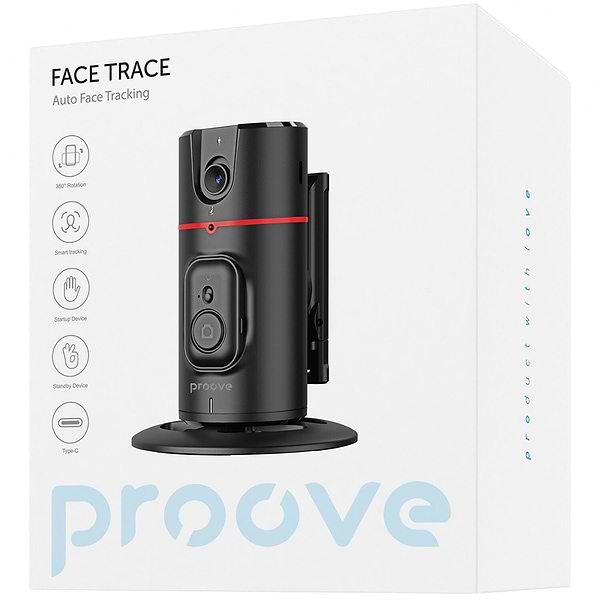 Фото - Монопод для селфі Proove Face Trace Auto Face Tracking Black