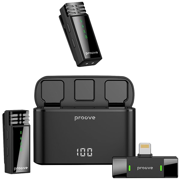 Фото - Мікрофон для смартфона Proove Record Lightning Black