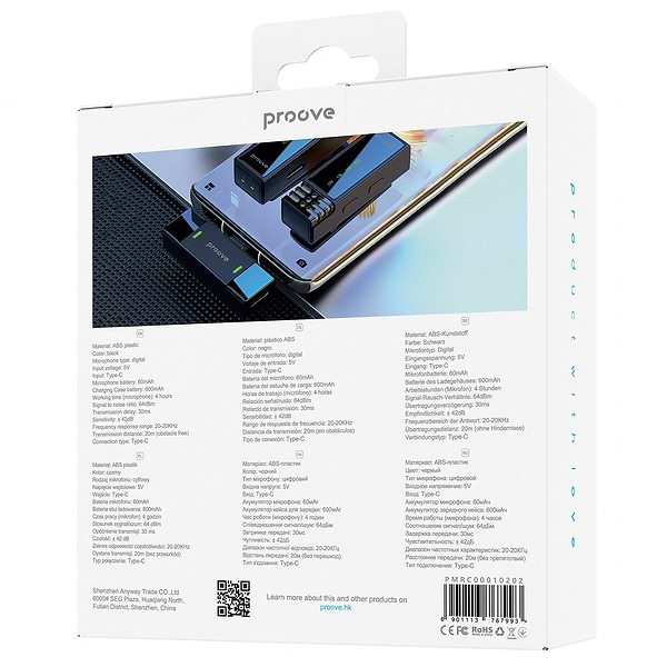 Фото - Микрофон для смартфона Proove Record Type-C Black (PMRC00010202)