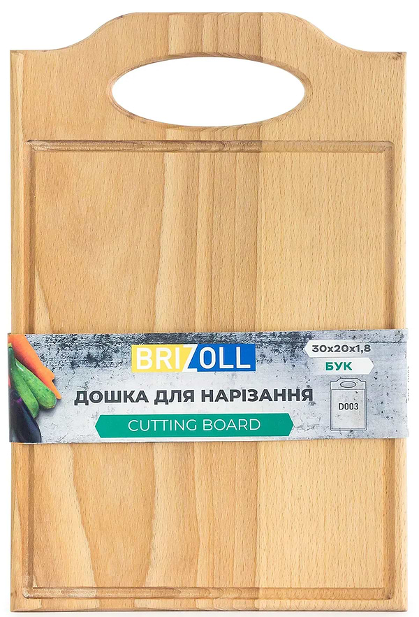 Фото - Дошка обробна Brizoll D003 Бук 30х20х18 см