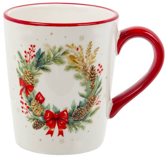 Чашка Lefard Рождественский Венок 330 мл (858-0170)