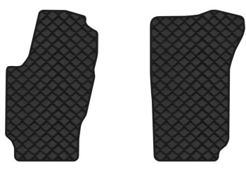 Килимки з екошкіри в салон авто передні EVAtech для Fabia (6Y) Skoda 1999-2007 1 покоління Sedan EU (SK1630AB2BBB)