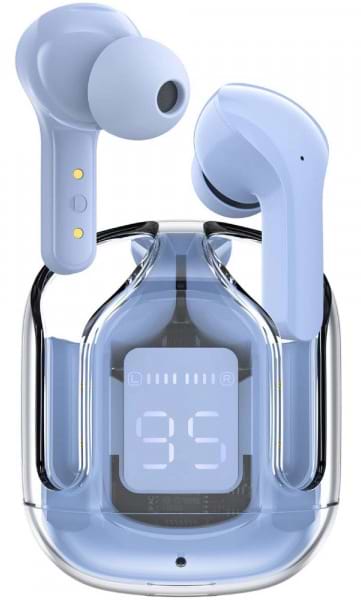 Фото - Навушники вкладиші бездротові TWS AceFast T6 ice blue (6974316281559)