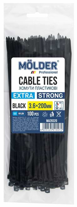 Набор хомутов Molder 3.6x200 (MA28320)