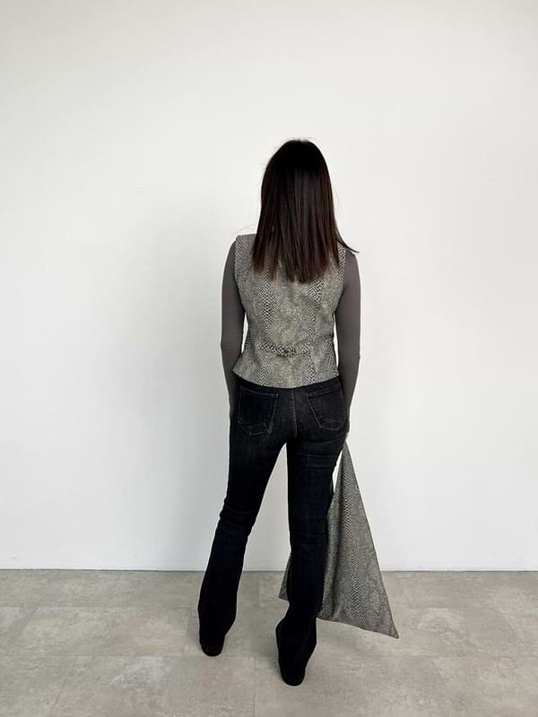 Фото - Шопер ART KNIT Python коричнева 50x60 см (037896)