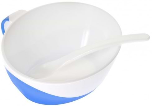 Фото - Тарелка для малыша Canpol babies с ложкой синяя (31/406_blu)