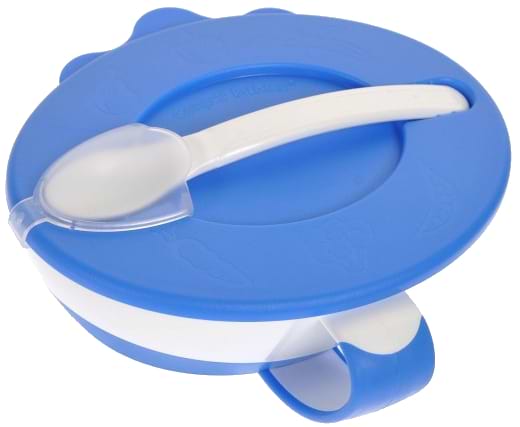 Тарілка для малюка Canpol babies з ложкою синя (31/406_blu) - Фото 1